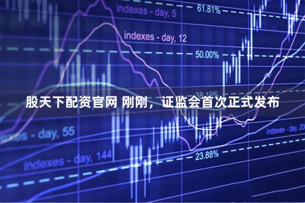 股天下配资官网 刚刚，证监会首次正式发布